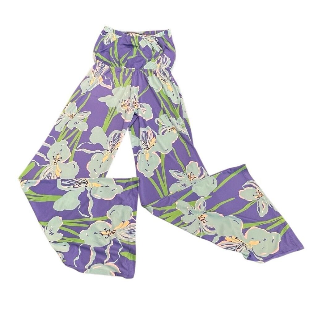 Lilly Pulitzer Women's Kourtney Strapless Jumpsuit Iris Blue Chablis Size XS NWT